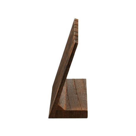 MOOCA Stunning 3-Piece Wooden Jewelry Display Stand Set - Versatile Earring and Pendant Organizer | Elegant Jewelry Stand, Rack, and Holder for Earrings | Holds up to 12 Pairs, Brown Color MOOCA
