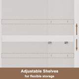 ChooChoo Narrow Bathroom Storage Cabinet with Adjustable Shelves, Tall Storage Cabinet with 2 Doors and 1 Drawer, Freestanding Cupboard for Small Spaces, White ChooChoo