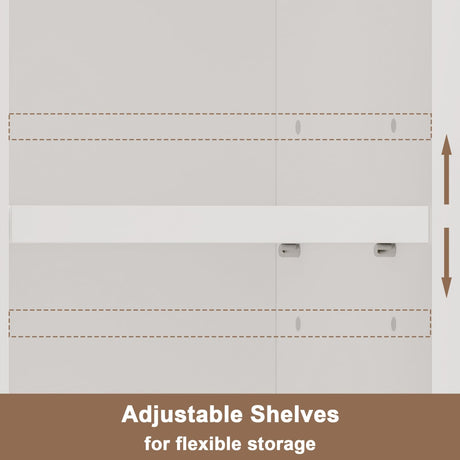 ChooChoo Narrow Bathroom Storage Cabinet with Adjustable Shelves, Tall Storage Cabinet with 2 Doors and 1 Drawer, Freestanding Cupboard for Small Spaces, White ChooChoo