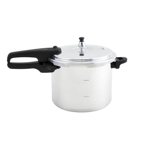 IMUSA 7 Quart Stovetop Aluminum Presure Cooker with safety valves for risk-free opening Imusa