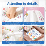 LINLAY Disposable Travel Bedding Set, 4 Piece Lucky Bear Print, Thickened SMS Fabric, Hotel Sheets and Pillowcases (Single - 3-Piece Set, A - Cartoon) LINLAY