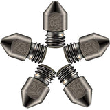 Mudder Hardened Steel Nozzle 0.4 Mm/ 1.75 mm 3D Printer Mk8 Nozzles High Temperature Wear Resistant Compatible with Ender 3/ Ender3 Pro, Prusa I3, Makerbot Creality Cr-10 All Metal Hotend Mudder