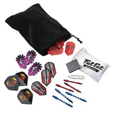 Viper Dart Caddy Solid Wood Wall Mounted Dart Holder / Stand, Displays 4 Sets of Steel or Soft Tip Darts, for all Sisal & Electronic Dartboards, Surrounds & Cabinets, Cinnamon Finish Viper