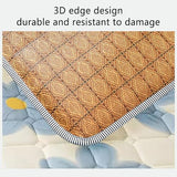 WLLYXUS Japanese Floor Mattress Futon Mattress,Tatami Mat Sleeping Pad Cooling Foldable Roll Up Mat Dormitory Pad Floor Lounger Pillow Bed WLLYXUS