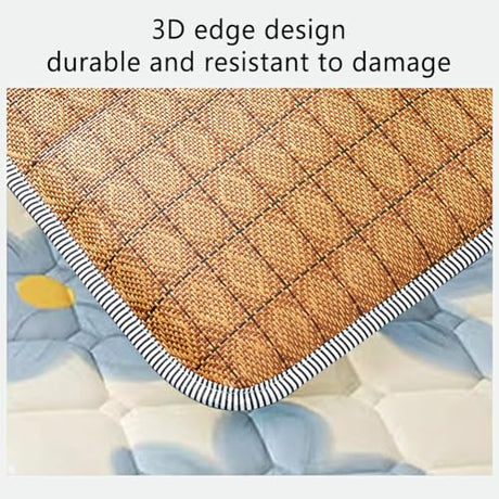 WLLYXUS Japanese Floor Mattress Futon Mattress,Tatami Mat Sleeping Pad Cooling Foldable Roll Up Mat Dormitory Pad Floor Lounger Pillow Bed WLLYXUS