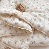 BuLuTu Muslin Nursery Blanket for Toddlers Girls Boys Baby Quilt Soft Cotton Toddler Blanket Crib Quilt for All Seasons, Lightweight Breathable, Washable, Azalea Pattern, 47x59 Inches BuLuTu