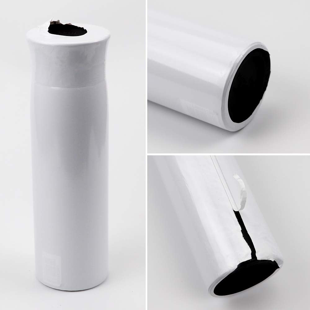 Morepack Sublimation Shrink Wrap Sleeves,5x10 Inch White Sublimation Heat Transfer Shrink Film Bags for Mugs,Cups,Tumblers,Blanks,Shrink Wrap Bands for Sublimation,50 Pcs