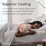 Bambaw Queen Sheet Set – 4pcs 100% Viscose Derived from Bamboo Sheets Set, Cooling Sheets for Night Sweats, Soft Queen Sheets, Hotel Luxury Bed Sheets Set, 16'' Deep Pockets (Moonlight Gray) Bambaw