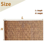 Reed Fencing Rolls for Balcony, Brown Bamboo Fence Reed Privacy Screen 1.6' 2' 3' 4' 5' 6' High Outdoor Patio Balcony Backyard Railing (Size : 3'H x16'L) YPINKZ