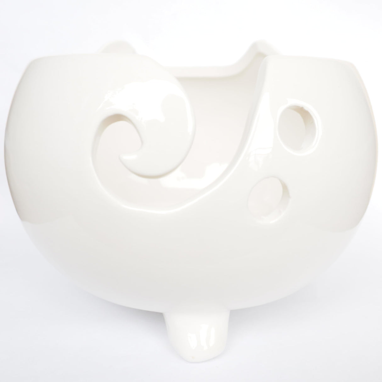 Cat Yarn Bowl for Knitting - Cute Ceramic Knitting Bowl Extra Large - Ceramic Yarn Bowl Crochet Accessories Yarn Holder Storage Gift for Knitters Funny Evovee