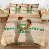 TIFDHIS Customized Duvet Cover &Pillowcase Set Personalized Bedding Set Design Your Own Comforter Sets 1 Side Printed Decor TIFDHIS