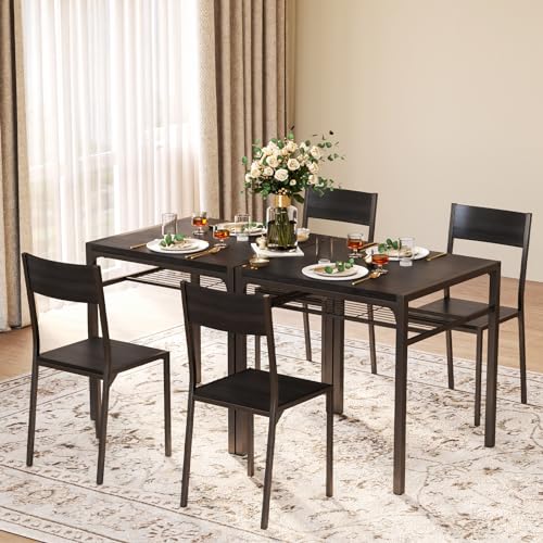 Gizoon Dining Table Set for 2, 3 Piece Kitchen Table with 2 Chairs for Small Space, Apartment, Kitchen, Dining Room, Space-Saving Gizoon