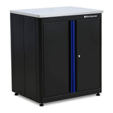 Montezuma Garage Tool Storage System - 30.5 x 24" Locking 2 Door Workbench with Magnetic Latches & Stainless Steel Worktop - BKMG30242BC Montezuma