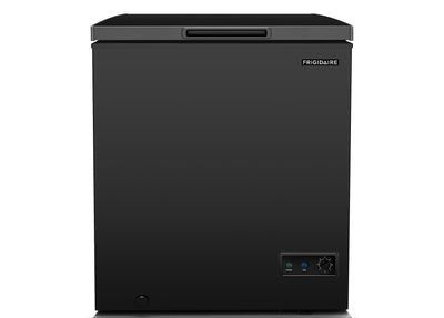 Frigidaire EFRF5003-BLACK Chest Deep Freezer-GARAGE-READY, 5.0 Capacity, Black-Adjustable Thermostat-Removable Vinyl Coated Wire Basket-Easy Defrost Drain, 5 cu ft