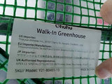 Greenhouse for Outdoors with Screen Windows, Ohuhu Walk in Plant Greenhouses Heavy Duty with Durable PE Cover, 3 Tiers 12 Shelves Stands 4.8x4.8x6.3 FT Plastic Portable Green House with Shelf Clips Ohuhu