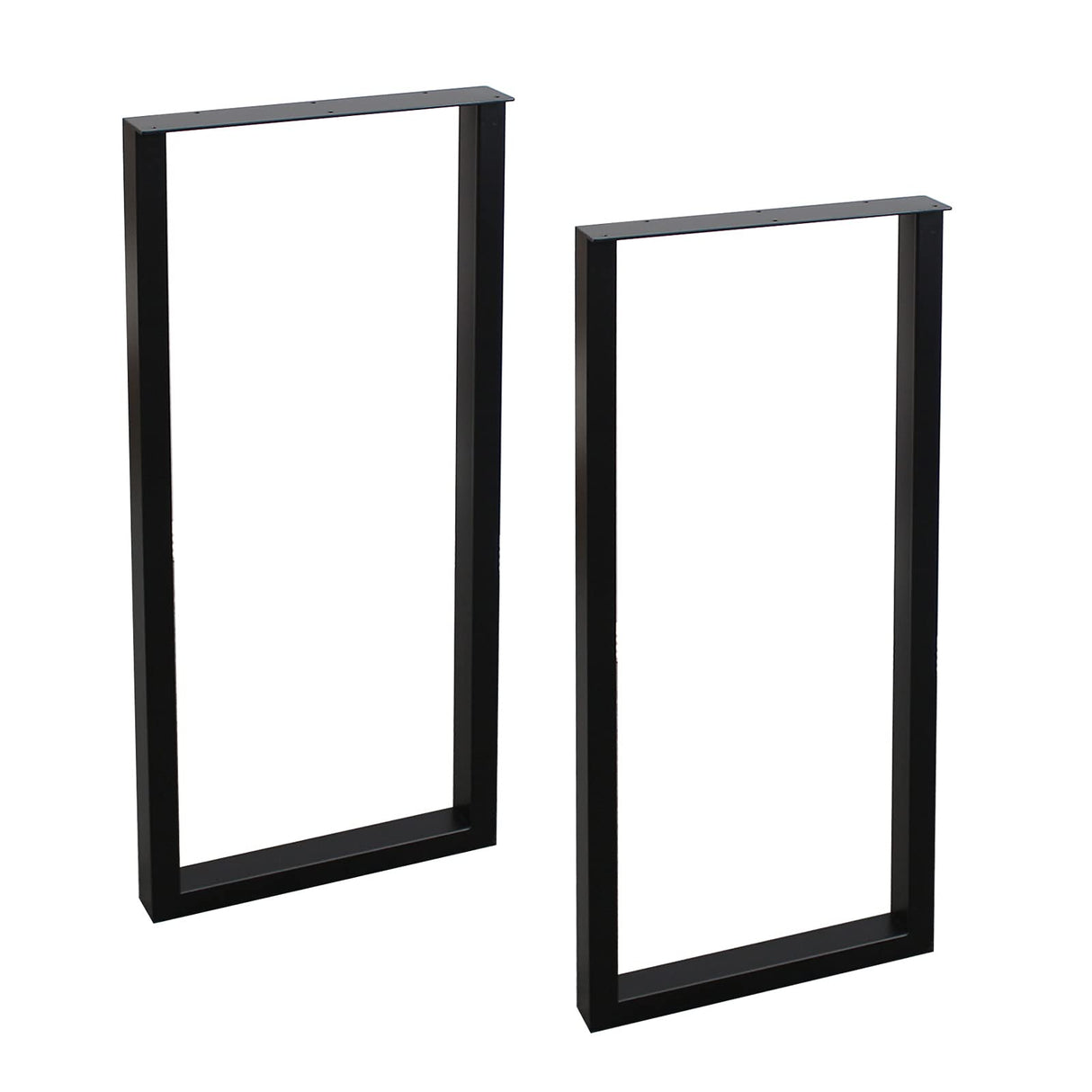 MBQQ Furniture Legs 35" Height 15" Wide Rustic Decory Rectangle Shape Table Legs,Heavy Duty Metal Desk Legs,Dining Table Legs,Industrial Modern, DIY Iron Bench Legs MBQQ