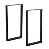 MBQQ Furniture Legs 35" Height 15" Wide Rustic Decory Rectangle Shape Table Legs,Heavy Duty Metal Desk Legs,Dining Table Legs,Industrial Modern, DIY Iron Bench Legs MBQQ