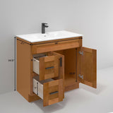 La Royal Maple Shaker Sink Base Bathroom Vanity with Drawers 36" Ready-to-Assemble Bathroom Cabinet Sink Base La Royal