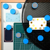 Blulu 50 Pcs Magnetism Honeycomb Pin for Laser Cutting 1.18 Inch Honeycomb Bed Pins Hold Down Laser Engraving Accessories Supplies Machine Fixing Needle Engraver Machine Accessories(Blue) Blulu