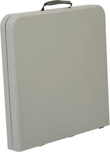 Office Star Resin Multipurpose Rectangle Table, 4-Feet Long, Height Adjustable, Center Folding Table, Light Gray Office Star Products