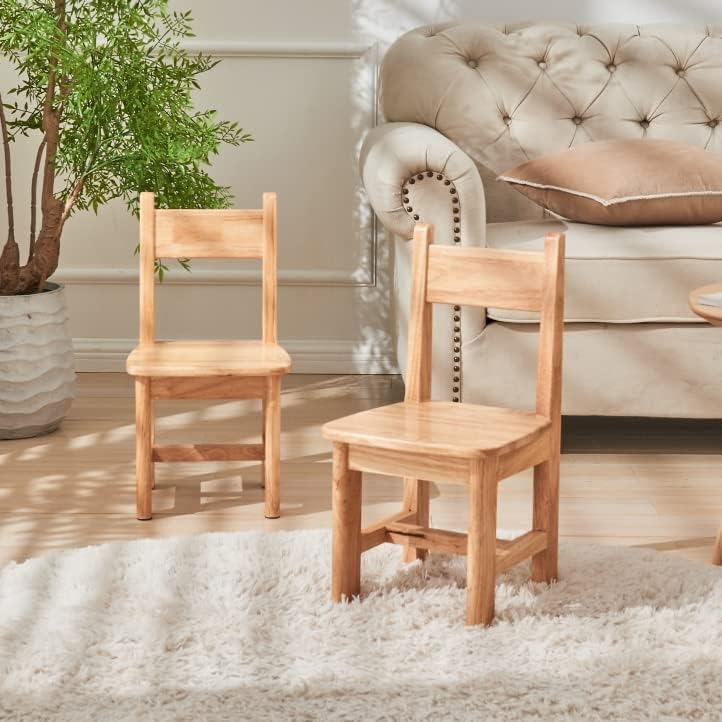 woJKod Pure Wood Solid Wood Children Chair for Kids, Kindergarten and Kids' Home Furniture-Pair Set(2 Same Chairs) woJKod