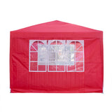 Panana Pop Up Gazebo 10''x10'' Waterproof Outdoor Garden Marquee Awning Party Tent Canopy and Carry Bag 3 X 3m(Red) Panana