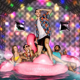 WUHUWOO Inflatable Nightclub 13x10x9 Ft, Black Inflatable Club Tent with 2 Doors and Logo Area, Inflatable Party Tent for Children Adults Birthday Backyard Wedding Rental (Black, 13x10x9 Ft) WUHUWOO