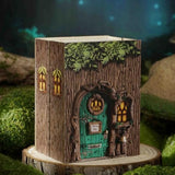 DIY Miniature House Kit, CUTEROOM Mini House Kit for Adult to Build, Wooden Dollhouse Making Kit with Furniture, Christmas Birthday Gifts (Forest Wonderland)