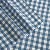 Eddie Bauer Kids - Full Sheets, Stain-Resistant Toddler Bedding with Matching Sham(s), Super Soft, Ideal Boy Room Essentials (Preston Check Blue, Full) Eddie Bauer