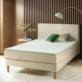 ZINUS 1.5 Inch Green Tea Memory Foam Mattress Topper, Dorm Bedding, Pressure-Relieving Layer, Ideal for Back Pain Relief, Compact WONDERBOX Packaging, CertiPUR-US Certified, Twin Zinus
