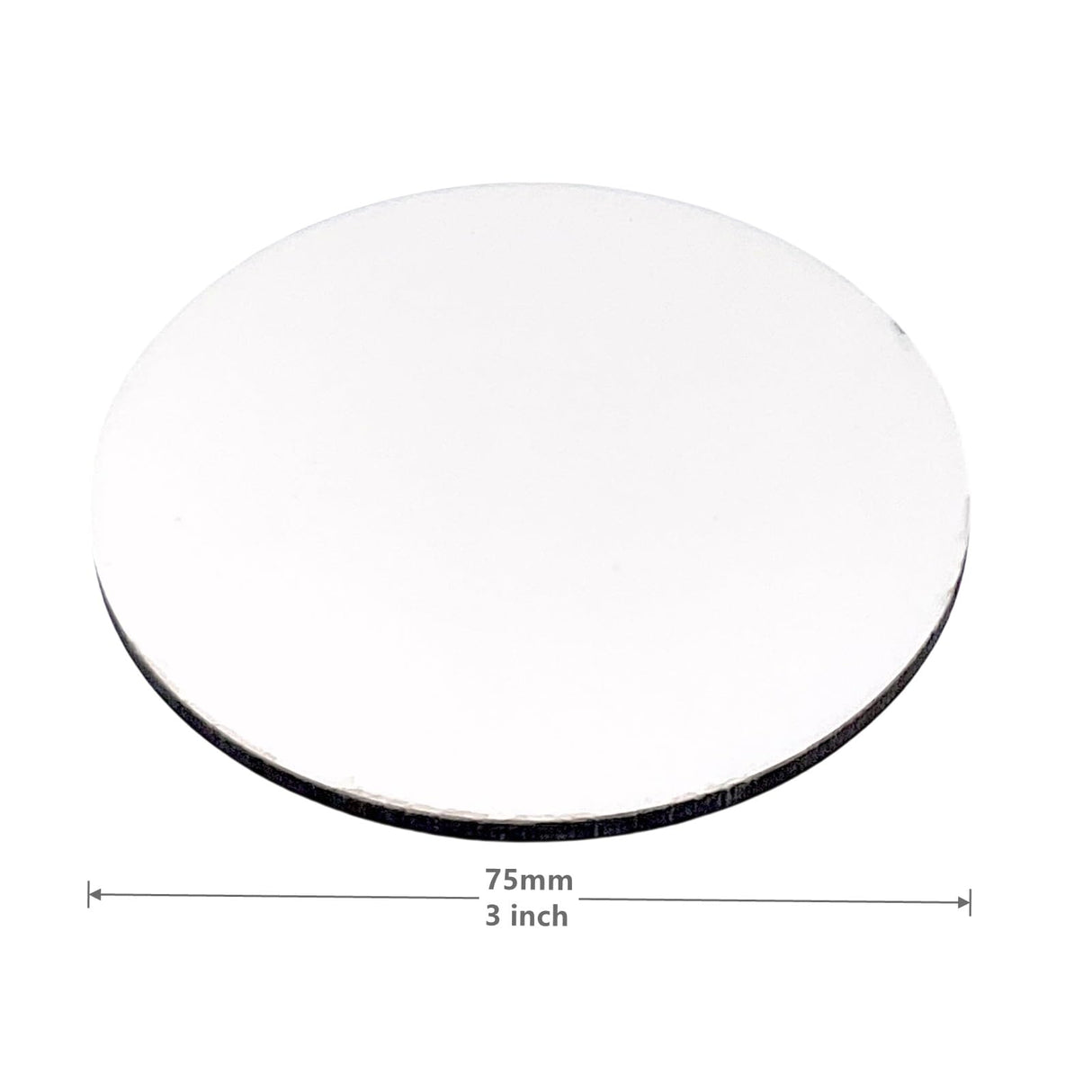 Blank Buttons Sublimation Personalize Name Tag Badge with Pin Back Design 3 inch White 10 Packs Generic