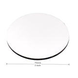 Blank Buttons Sublimation Personalize Name Tag Badge with Pin Back Design 3 inch White 10 Packs Generic