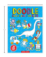 Doodle Coloring For Kids: Blue Edition WoodArtSupply