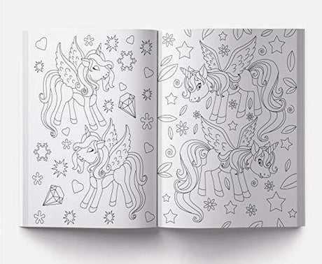 101 Unicorn Colouring Book: Fun Activity Colouring Book For Children WoodArtSupply
