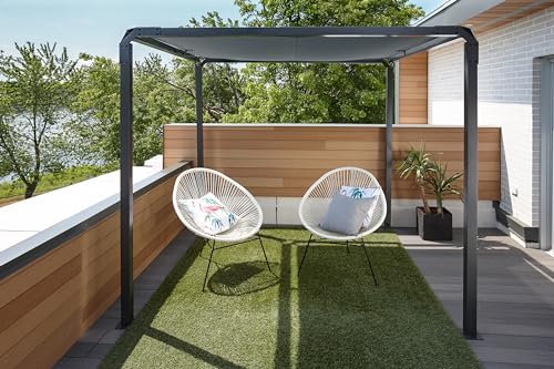 Sojag Outdoor 8' x 8' Dunwich Pergola Open Gazebo, Grey Sojag