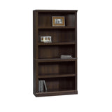Sauder 5-Shelf Bookcase/ Book shelf, L: 35.28" x W: 13.23" x H: 69.76", Cinnamon Cherry finish Sauder