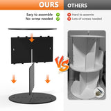 Nidouillet Rotating Bookshelf Tower, 5 Tier Spinning Bookcase Lazy Susan, Revolving 360 Book Shelf Storage Round Organizer, Vertical Rotate Turning Corner Book Case for Small Space, Black Nidouillet