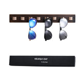 KELEQUI ZAP Gifts for Men Sunglass Organizer Wall Mounted Sunglasses Rack Wood Sun Glasses Holder for Multiple Glasses Hanger Storage Unique Birthday Gifts for Husband Dad KELEQUI ZAP