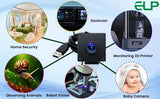 ELP Global Shutter USB Wide Angle Webcam for Computer 1080P 90fps Lightburn Camera for Laser Engraver USB2.0 PC High Frame Security Camera for Raspberry Pi (110 Low Distortion Lens) ELP