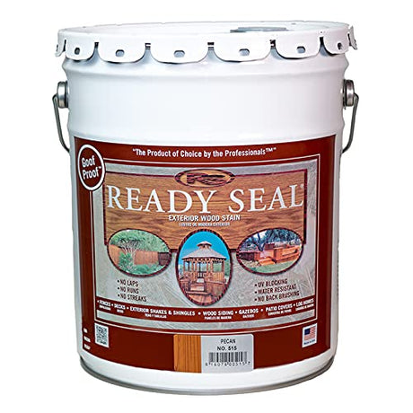 2-Pack of 5 gal Ready Seal 515 Pecan Exterior Stain & Sealer for Wood Ready Seal