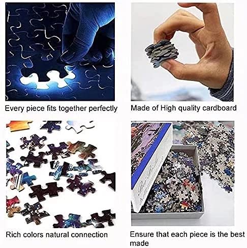 WZVZGZ Adults Jigsaw Puzzle 1000 Piece Wooden Children Puzzles,Black Brown Horse Racing Animal,Puzzle Game Artwork for Teens Kids,Challenging and Stimulating Game,Educational Games WZVZGZ