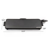 Presto 22-Inch Extra Large Griddle, 22"x 13", Low Profile Design, Ceramic Nonstick, Black 07072 Slimline Presto