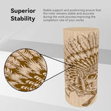 Longer Laser engraver's Rotary Roller Lift Stand Allows for Height Adjustment, Making it More Effectively Compatible with The Rotary Rollers of Most Laser engravers. Longer