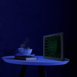 The Geeky Days Anonymous Guy Fawkes Mask 3D Stunning Optical Illusion Wood Frame V for Vendetta LED RGB Infinity Mirror Never Ending Tunnel Light The Geeky Days