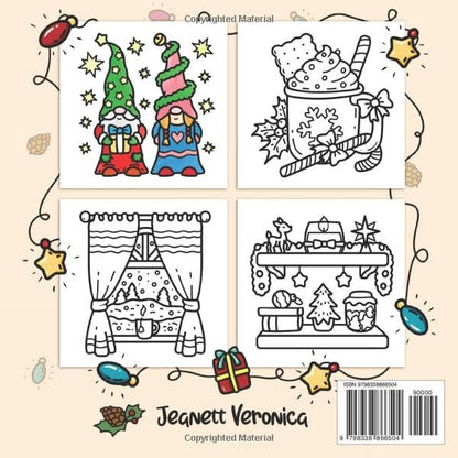 Cozy Girl Christmas Coloring Book: Bold and Easy Designs for Adults & Teens (Bold & Easy)