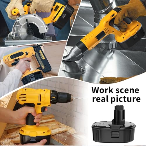 Powilling 2 Pack 6.5Ah DC9096 Replacement for Dewalt 18V XRP Battery DC9096 DC9098 DC9099 DE9039 DE9095 DE9096 DE9098 DW9095 DW9096 DW9098 DE9503 DC9182 for 18Volt Dewalt Batteries Powilling