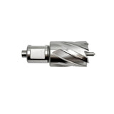 CORTOOL Annular Cutters Set 9pcs 3/4 Inch Weldon Shank 1 Cutting Depth 1/2-1-1/16 Cutting Diameter Two-Flat HSS M2 Slugger Bits for Mag Drill Press with Pilot Pin & Carbide Tipped Pen Cortool