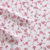Betsey Johnson - Twin XL Size Sheet Set, Ultra-Soft Bedding with Smooth & Silky Feel, Deep Pockets, Bed Sheets with Matching Fitted Sheet & Pillowcases (Floral Toile Pink) Betsey Johnson