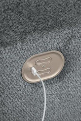 Signature Design by Ashley Tip-Off Casual Wall Hugger Power Recliner with Adjustable Headrest and USB Ports, Gray Signature Design by Ashley