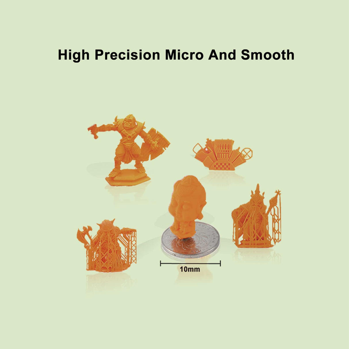 3D Printer Resin,Resin 3D Printer 1Kg with Low Odor,High Precision,Quick Curing 3D Resin for 4 8K DLP/LCD 3D Printing (Orange) ApexMaker